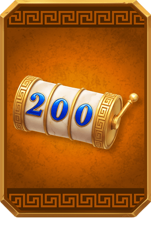 Mache 200 Spins in einer Spielsitzung